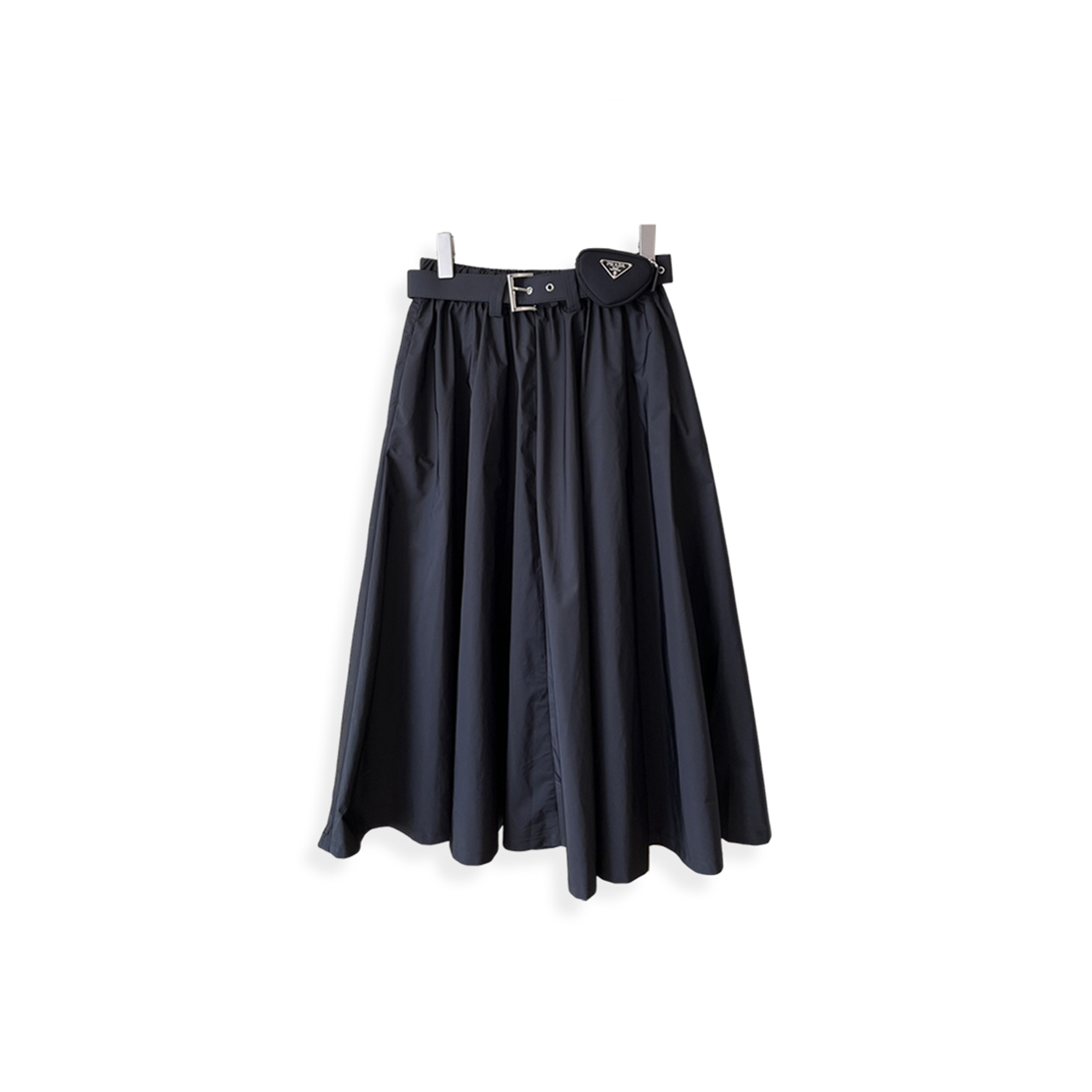 PRADA BLACK RE-NYLON SKIRT PRADA BLACK RE-NYLON SKIRT